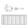 thumbnail image 5 of Grillete de acero inoxidable 304 de alta resistencia M12 (2 piezas) ER, 5 of 5