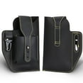 thumbnail image 2 of Deago Mens Leather Cell Phone Holster Case with Belt Loop Pouch Retro Waist Bag for iPhone 13, 13 Pro, iPhone 12 Pro 11 XR Samsung Galaxy (Black), 2 of 10