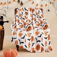 thumbnail image 4 of Tyidzon Halloween Throw Blanket Home Decor Pumpkins Spider Webs Soft Fleece Blanket, 28X39 Inch Throw Blanket for Bedroom, Living Room, Holiday, Kids, Adults Halloween Decorations, 4 of 6