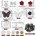 thumbnail image 5 of Resin Charms Flatback Beads Charms 3D ABS Plastic Pearl Beads Flower Petal Charms Bowknot Butterfly Cabochon Charm Bear Flatbacks for Jewelry Making Kits Scrapbooking Embellishment, 5 of 10
