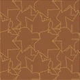 thumbnail image 1 of Ahgly Company Machine Washable Indoor Square Transitional Orange Area Rugs, 5' Square, 1 of 7