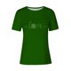 thumbnail image 5 of Mujeres Manga Corta de Verano Tops Impreso Sudadera Casual, Cuello Redondo Blusa Ligera para la Primavera Y el Verano, 5 of 5