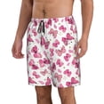 thumbnail image 2 of Wukai Girl Butterfly Print Beach Trunks with Compression Liner Swimsuit Quick Dry Beach Sports Shorts with Pocket-X-Large, 2 of 8