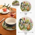thumbnail image 3 of SKYSONIC Chickens Rooster Pot Holders Set Trivet Roosters Hot Pads Potholder Cotton for Kitchen Weave Pot Mat Cooking Baking Decor Home, 3 of 7