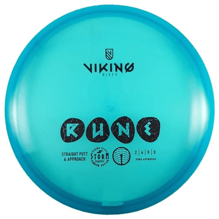 Viking Discs Rune - Disc Golf Putt And Approach Disc - Premium Storm Plastic (Blue)