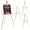 Beige, variant on U.S. Art Supply 64" Black Torrey Wooden A-Frame Tripod Artist Floor Easel, Adjustable Tray Height, Display Holder Stand