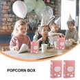 thumbnail image 3 of Phenofice 25Pcs Decorative Printing Patterns Design Popcorn Boxes for Birthdays Parties Snack Holder White Cardstock, 3 of 8