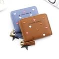 thumbnail image 2 of IELGY women's korean style zipper wallet with embroidered heart, 2 of 2