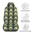 thumbnail image 5 of Honeii Peacock Gold Feather Print Car Seat Covers 2 Pieces, Full Set Universal Seat Covers for Cars, Waterproof Auto Seat Protectors, 5 of 7