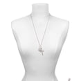thumbnail image 3 of Delight Jewelry Silvertone Class of 2023 Heart Be Strong and Courageous Engraved Cross Zoey Necklace, 28", 3 of 4