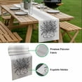 thumbnail image 5 of Eucalyptus Grey Table Runner - 120 Inch Long, Kitchen Dining Table Runner Dresser Scarves, Vintage Bottle Succulents Flower Stripes Farmhouse Decor for Coffee Tables Wedding Party Banquet, 5 of 8