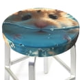 thumbnail image 3 of Disketp Cute Swimming Guinea Pig Funda Redonda para Taburete, Funda de Cojín para Silla de Bar Suave y Elástica-12 inch, 3 of 7