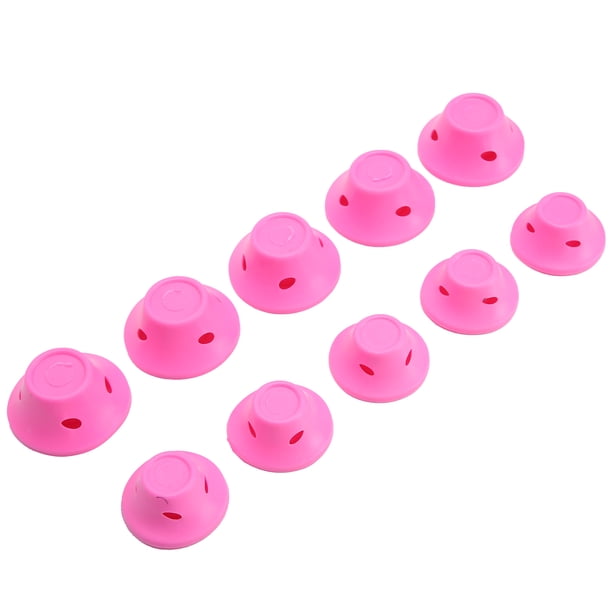 Rulos para el cabello sin calor, goma rosa, sin Clip, rizadores para el cabello, herramienta de peinado que agita