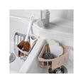 thumbnail image 5 of Cocina Baño Almacenamiento de plástico Triángulo Organizador Estante de ducha Esquina Cesta montada en la pared Caddy con ventosa Verde, 5 of 5