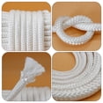 thumbnail image 2 of OULII 1Set Flagpole Rope and Hook Kit Nylon Halyard for Outdoor Use with Durable White Rope and Compact Design, 2 of 8