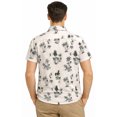 thumbnail image 2 of LA LEELA Men's Hawaiian Shirts Aloha Beach Shirts Casual Short Sleeve Button Up Shirt Men L Palm Tree, White Summer Vacation Holiday, 2 of 6