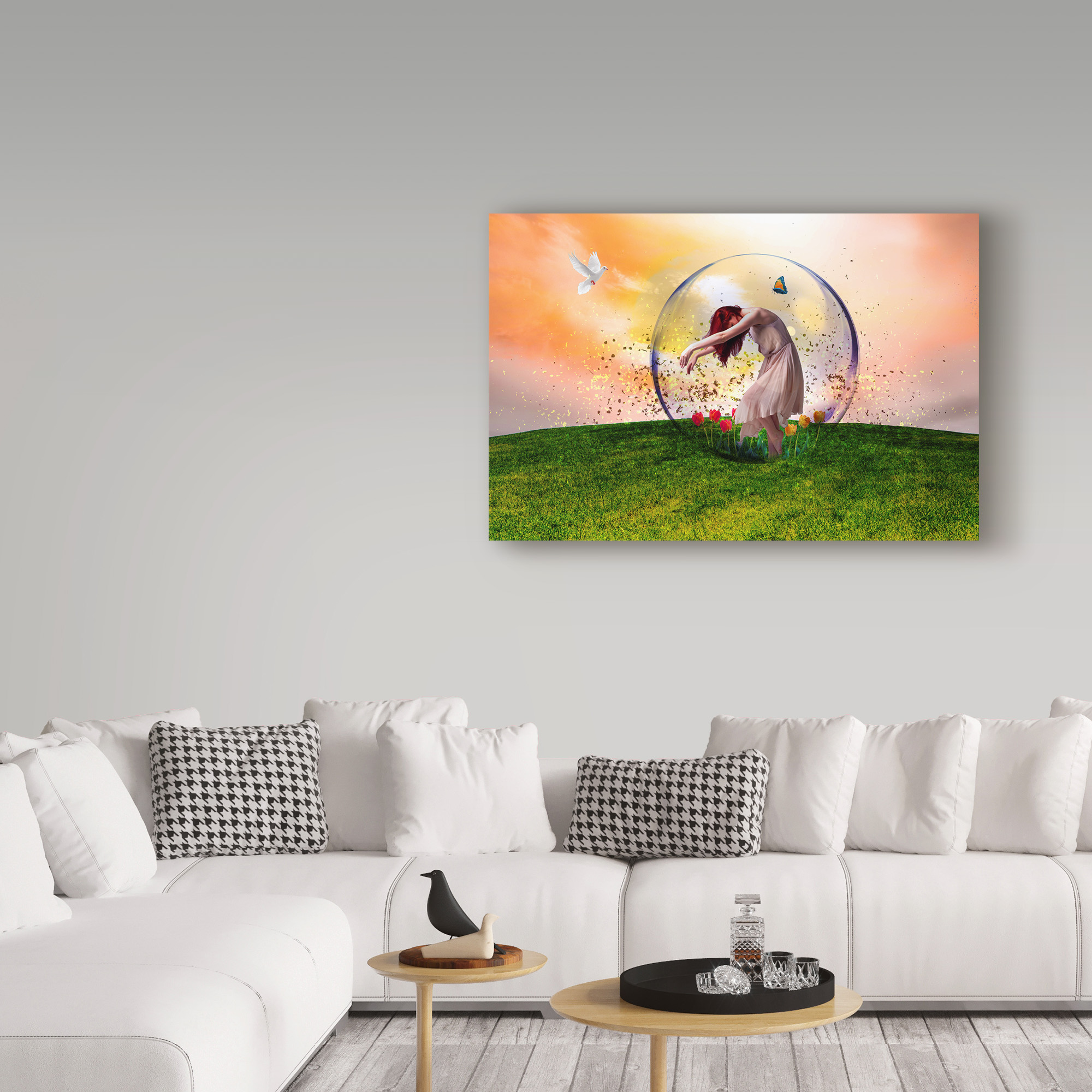 Trademark Fine Art 'In The Bubble' Canvas Art by Ata Alishahi