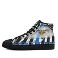 thumbnail image 3 of Back The Blue American Eagle High Top Canvas Shoes Sneakers Black Size 11, 3 of 7