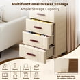 thumbnail image 4 of M optimized 4 Plastic Drawer Storage on Wheels, Storage Chest of Drawers Tall Dresser, Pull Out Storage Bins for Bedroom Living Room Entryway Hallway, 4 of 8