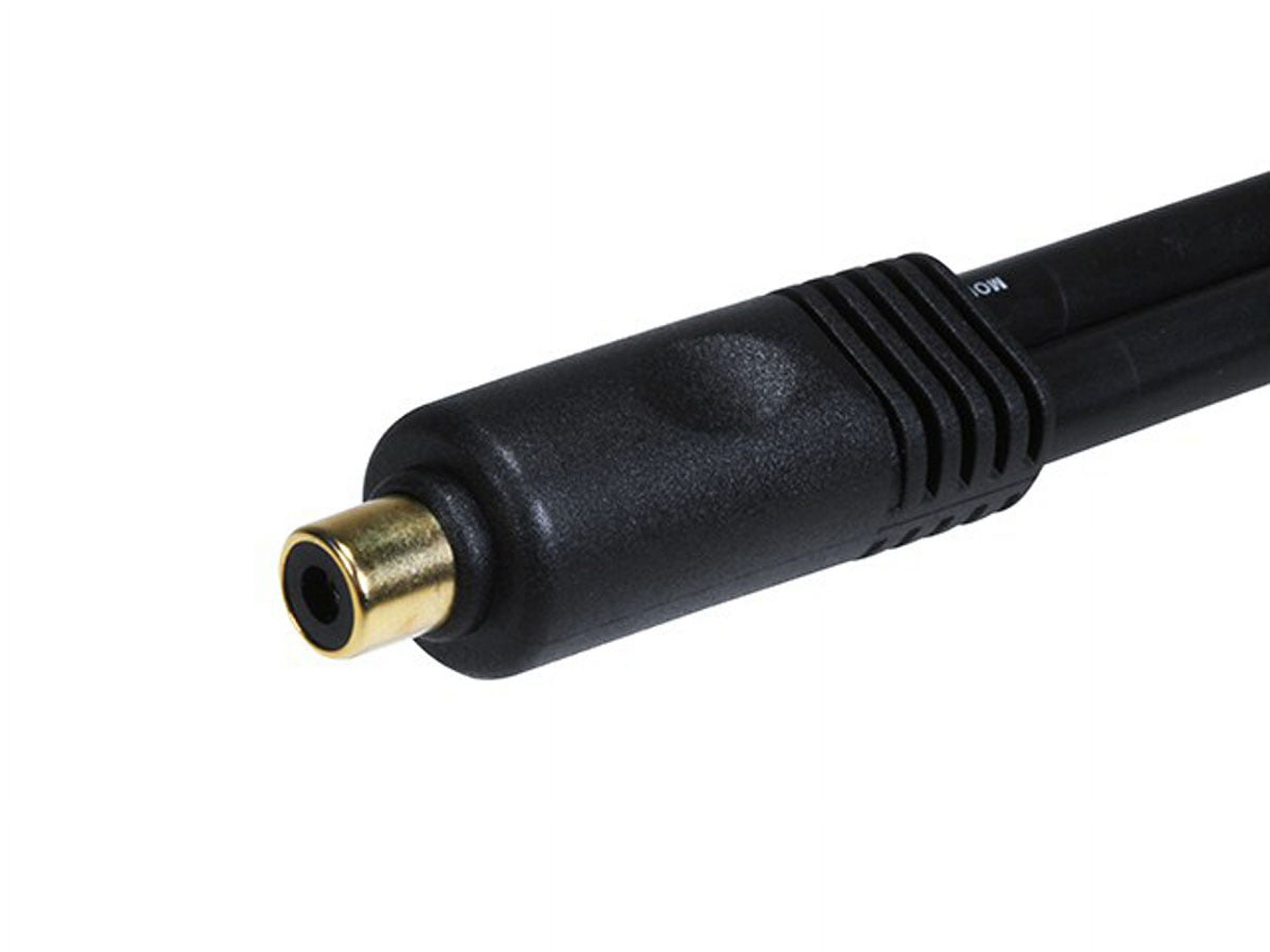 Monoprice Digital Coaxial Cable - 0.5 Feet - RCA Female to 2-RCA Male Splitter Adapter, single, Gold plated - image 2 of 3