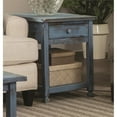 thumbnail image 2 of Alaterre Meuble Table d'Appoint Country Cottage en Finition Antique Bleu Rustique, 2 of 6
