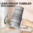 thumbnail image 5 of Bohemian Design 20oz Tumbler with Lids and Straws, Double Wall Vacuum Insulated Stainless Steel Coffee Travel Mug, Leakproof, 5 of 5