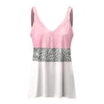 thumbnail image 3 of DYMADE Women's Sleeveless V Neck Relaxed Fit Floral Tank Top, 3 of 4