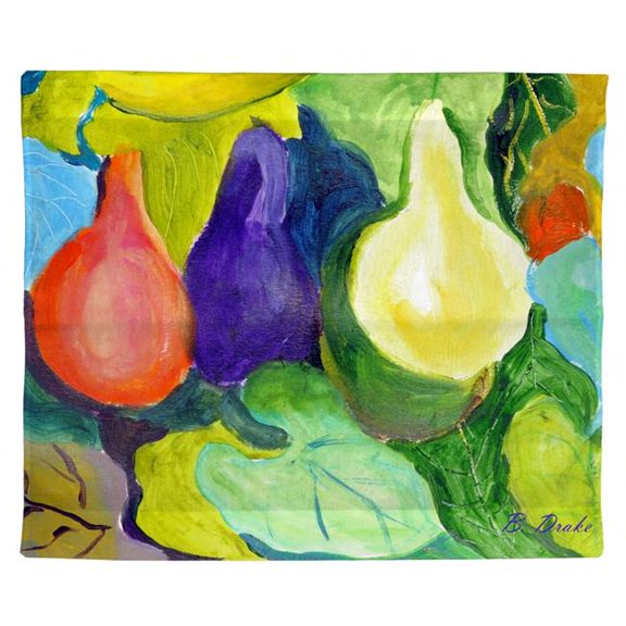 Betsy Drake TP1147 24 x 30 in. Gourds Outdoor Wall Hanging