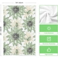 thumbnail image 6 of Green Floral Boho Kitchen Towels Dish Towels, 18x26 Inch Seasonal Spring Summer Decoration Hand Towels Set of 2, 6 of 6