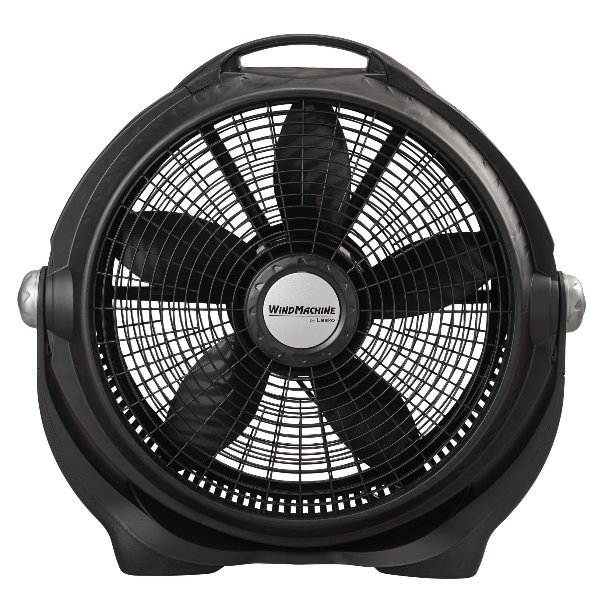 Lasko WindMachine 20" Large Floor Fan with Pivoting Head for Whole Room Cooling, 3-Speed  High Performance Air Circulator Fan, Black, A20302