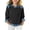 Black, variant on Girls Sweatshirt Denim Print Patchwork Spring Pullover Long Sleeve Casual Shirt Lapel Collar Color Block Fashion Tops 5-14 Years