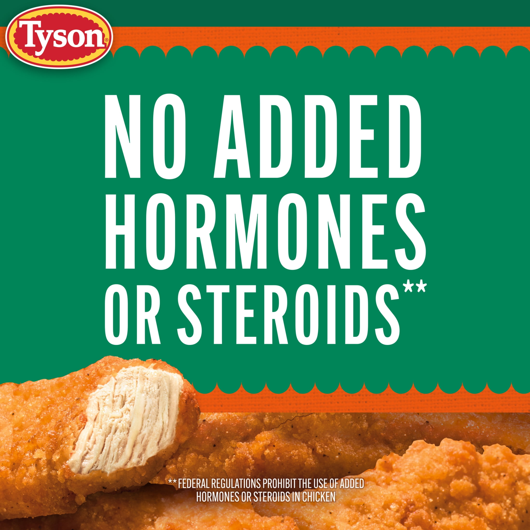 Tyson Lightly Breaded Buffalo Strips, 20 oz (Frozen, Fully Cooked)
