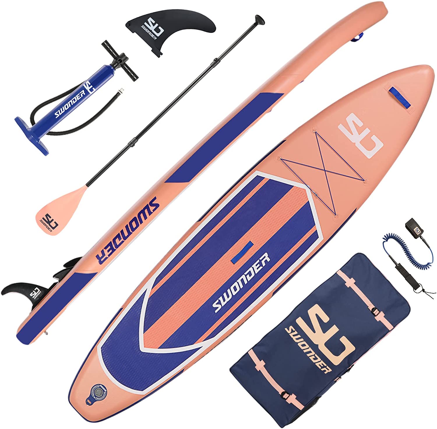 Swonder 11'6" Inflatable Stand Up Paddle Board, Heavy Duty Paddleboard