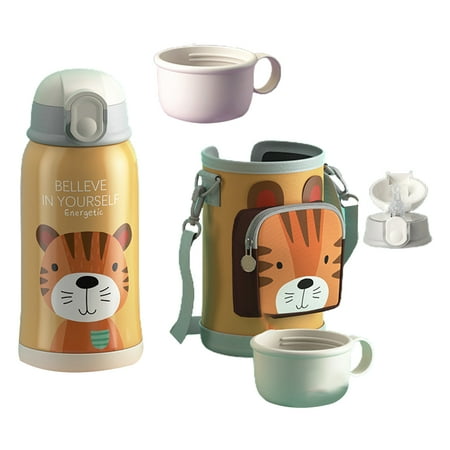 

QUSENLON Student Water Cups Stainless Steel Material Children Thermos 18 Styles to Choose