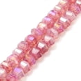 thumbnail image 2 of 10strands Imitation Glass Beads Strands Faceted AB color Rondelle Mixed color 5x4.5mm Hole: 1.2mm about 70pcs/strand 12.80''(32.5cm), 2 of 4
