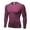 Maroon, variant on Toptie Men\'s Long Sleeve Compression Shirt, Athletic Workout Base Layer-Red-L
