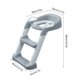thumbnail image 4 of Asiento De Inodoro Para Aprender A Ir Al Baño con escalón, taburete, manijas de escalera, orinal para niños, asiento con cojín suave para niños y niñas, 4 of 7