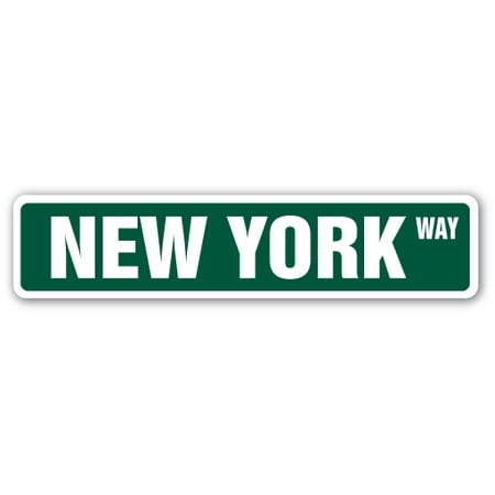 NEW YORK Street Sign NYC city Manhatten Broadway Times | Indoor/Outdoor |  24