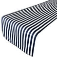 thumbnail image 4 of Cotton Print Table Runner Half Inch Wide Stripes Navy, 4 of 4