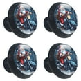 thumbnail image 2 of 4 Pcs Santa Claus Motorcycle Knobs for Kitchen Cabinet Cupboard Dresser Bookcase Drawer Pulls Handles Round Home Decor, 2 of 8