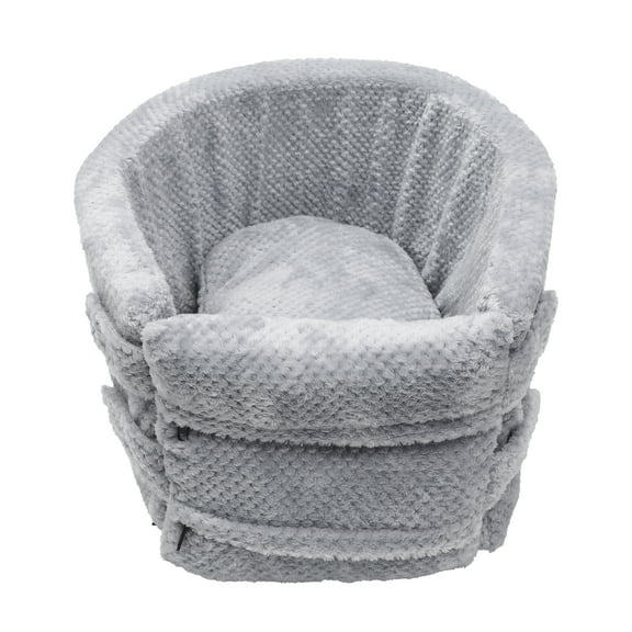 Unique Bargains Dog Car for Seat Adjustable Straps for  M Size S Sized Puppy Cat for Seat Pets Non Slip Bottom Gray