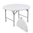thumbnail image 1 of Mesa Plegable Jardin Exterior Portatil Redonda Color Blanco 122cm, 1 of 7