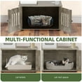 thumbnail image 6 of Uforic 59" Modern Wood Cat Tree for Indoor with Litter Box Enclosure and Cat Condo, 2-in-1 Cat Furniture with Scratching Posts & Hammocks, Gray, 6 of 9
