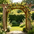 thumbnail image 3 of Artificial Rose Vines Garland 180cm Fake Flower Garland with Green Leaves Decorative Floral Ivy for Wedding Arch Garden Wall Balcony Living Room Bedroom Party Mother's Day Home Decor, 3 of 6