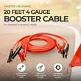 thumbnail image 3 of Master Mechanic 20 Feet 4 Gauge Booster Cable for Roadside Emergency Needs, Red, 3 of 5