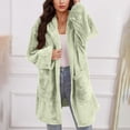 thumbnail image 7 of Men Hooded Cardigan Oversized Fuzzy Fleece Blanket Hoodie Jacket Plush Sherpa Winter Fall Coat Soft Outerwear, 7 of 7