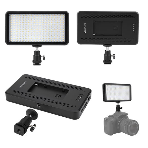 Ultra Thin Dimmable LED Video Light Panel 3200K 6000K Bi Color Camera Fill Lamp for DSLR Photography