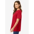 thumbnail image 3 of Woman Within Plus Size Perfect Short-Sleeve Crewneck Tee (Petite Available), 3 of 6