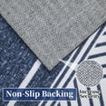 thumbnail image 5 of HOMERRY Washable Area Rug 6' x 9' Rugs for Living Room Geometric bordered Carpet, Blue, 5 of 7