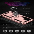 thumbnail image 6 of SaniMore Tri-layer Case for Samsung Galaxy S22 Ultra 6.8", 360° Rotating Holder/Kickstand Rugged PC Back + TPU Bumper Magnetic Car Mount Anti-fingerprint Anti-fall Heavy Duty Protective Case, Rosegold, 6 of 8